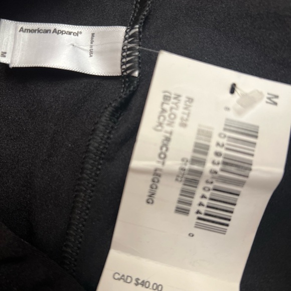 American Apparel Womens Nylon Tricot High Waist Legging - Picture 7 of 8